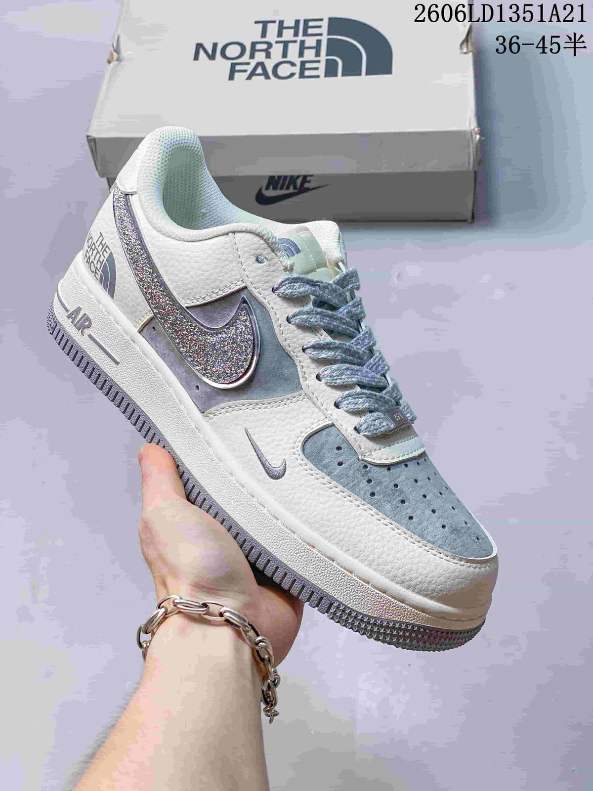 Nike Air Force 1 Low Sneakers with Glitter Swoosh