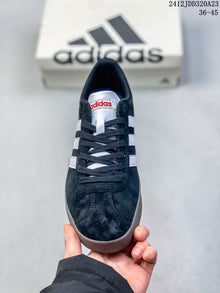 Adidas VL Court Classic Shoes in Navy and White