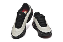 Nike Air Max DN Sneakers in Light Gray, Black and Red