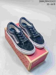 Vans SK8-Low Black Sneakers with Checkerboard Side Stripe