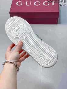 Gucci Chunky Low-Top Lace-Up Sneakers, White and Gold