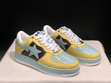 BAPE STA Low-Top Sneakers Yellow Blue Brown