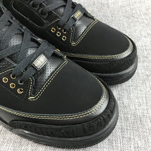 Jordan Air Jordan 3 BHM Black and Metallic Gold Sneakers
