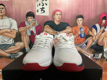 Nike White and Red Basketball Shoes