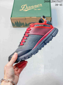 Danner Trail 2650 Low-Cut Hiking Shoes, Gray and Red