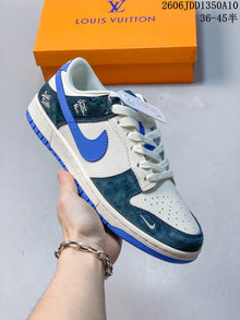 Nike SB Dunk Low White Blue Sneakers