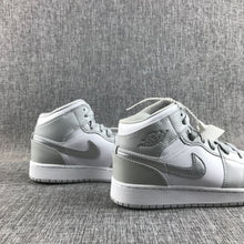 Jordan Air Jordan 1 Mid GS White Silver Sneakers