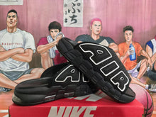 Nike Air More Uptempo Black White Slides