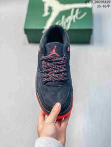 Jordan Flight Court Sneakers in Black and Red