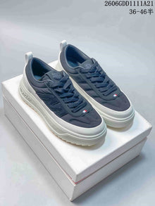 Moncler Altive Low-Top Lace-Up Sneakers in Navy and White