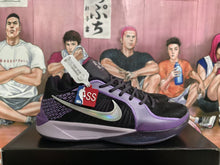 Nike Black and Purple Basketball Sneakers