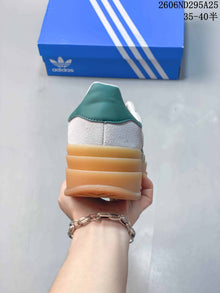 Adidas Originals Gazelle Bold W White Green Gum Sole Sneakers