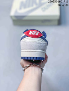 Nike SB Dunk Low White and Blue Sneakers 2607ND1601A11