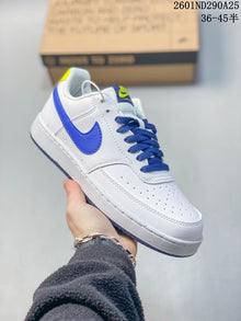 Nike Court Vision Low White Blue Yellow Sneakers