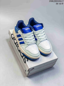 adidas Entrap White and Royal Blue Retro Sneakers