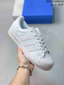 Adidas Superstar White Shell-Toe Sneakers 2607LD299A19