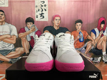 PUMA All-Pro Basketball Shoes White Black Pink