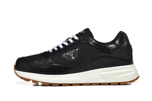 Prada Black Low-Top Sneakers with Gum-Tread Sole