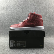 Jordan Air 1 Mid Red High-Top Sneakers 364770-603