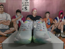 Jordan White Green Blue Basketball Sneakers