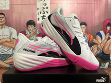 PUMA All-Pro Basketball Shoes White Black Pink