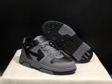 OFF-WHITE Out Of Office Low-Top Sneakers Grey and Black