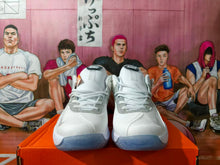Nike Zoom Basketball Shoes in White and Silver