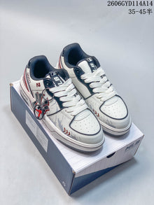 MLB Chunky Liner Low-Top Sneakers White Navy Red 3ASXCA12N