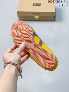 Versace x Onitsuka Tiger Tai-Chi Sakura Low-Top Sneakers, Yellow