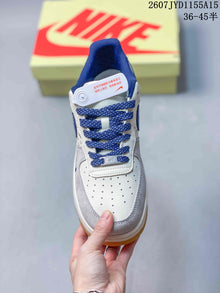 Nike Air Force 1 White Grey Blue Sneakers 2607JYD1155A15
