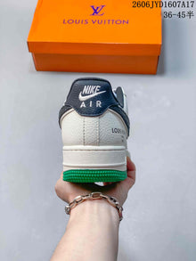Nike Air Force 1 Low White and Green Sneakers