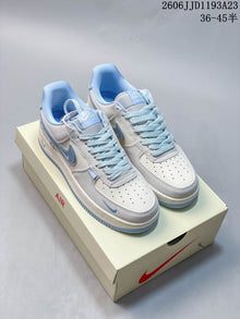 Nike Air Force 1 Icy Blue Ghost Graphic Sneakers