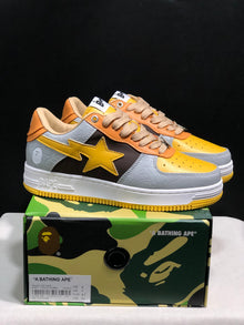 BAPE STA Low-Top Sneakers Grey Yellow