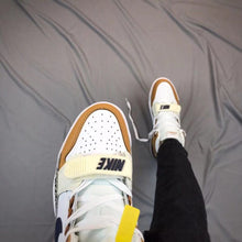 Air Jordan Legacy 312 High-Top Sneakers in White and Tan