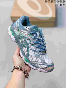ASICS Gel-Cumulus 16 Mesh Sneakers in Blue, Silver and Green