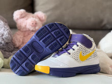 Nike Kobe 2 Kids Basketball Sneakers White Purple Yellow