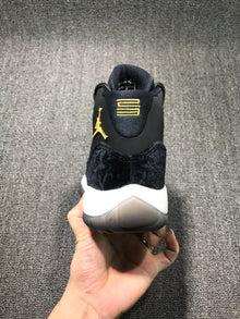 Jordan 11 Black Velvet High-Top Sneakers