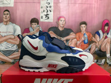 Nike White Blue Red Strap Sneakers