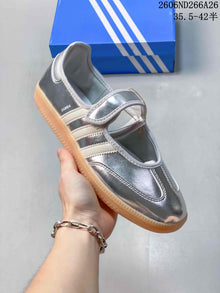 adidas Originals Samba Jane Silver Mary Jane Sneakers