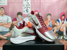 Nike Basketball Sneakers Silver White Burgundy