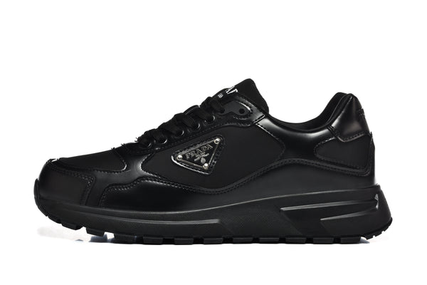 Prada Black Lace-Up Sneakers with Chunky Sole