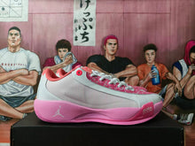Jordan Basketball Sneakers White and Pink