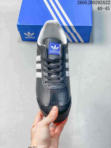 Adidas Samoa Low-Top Sneakers in Charcoal and White