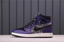 Jordan 1 Zoom Air CMFT Bayou Boys Black Purple Sneakers