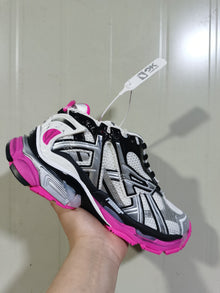 9155 Runner Sneakers Silver Black Fluorescent Pink
