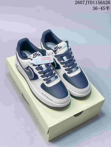 Nike Air Force 1 Low White and Navy Sneakers