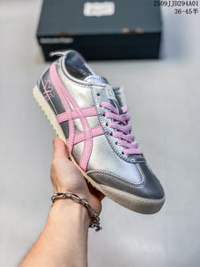 Onitsuka Tiger Mexico 66 Silver Pink Sneakers