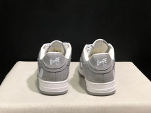 BAPE Sta Low-Top Sneakers White and Grey