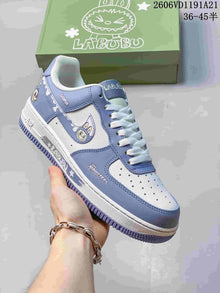 Nike Air Force 1 Low ’07 x LABUBU Sneakers, Pink and White
