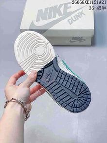 Nike Dunk Low Sneakers White Navy Green Graffiti